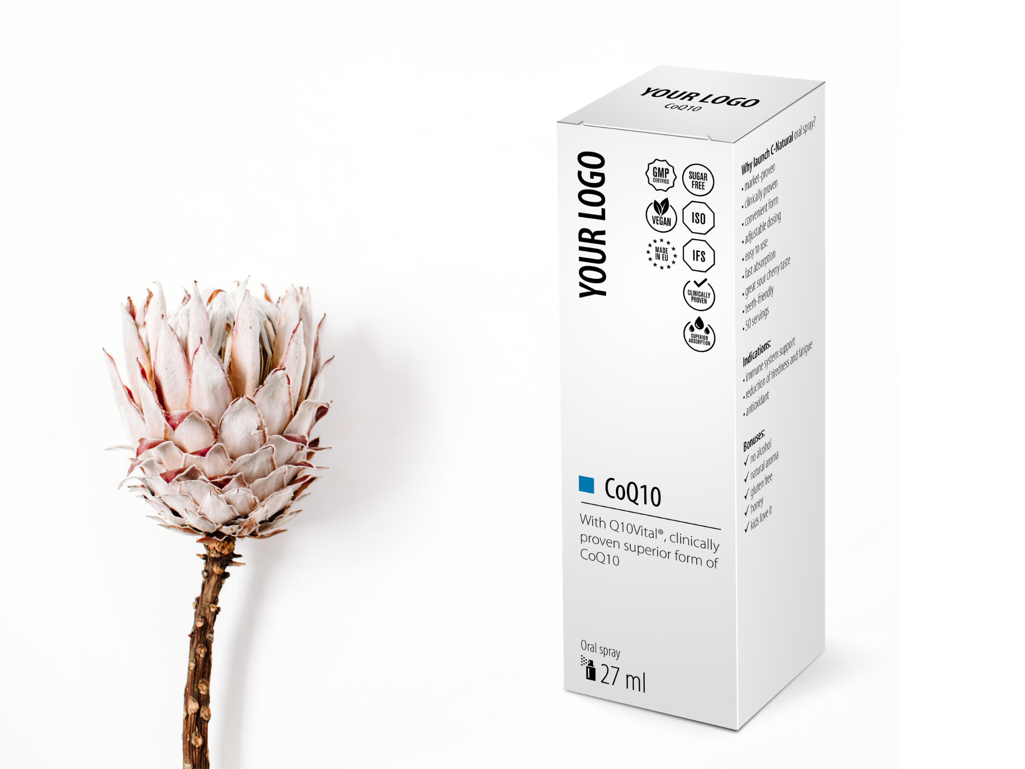 Private label oral spray CoQ10