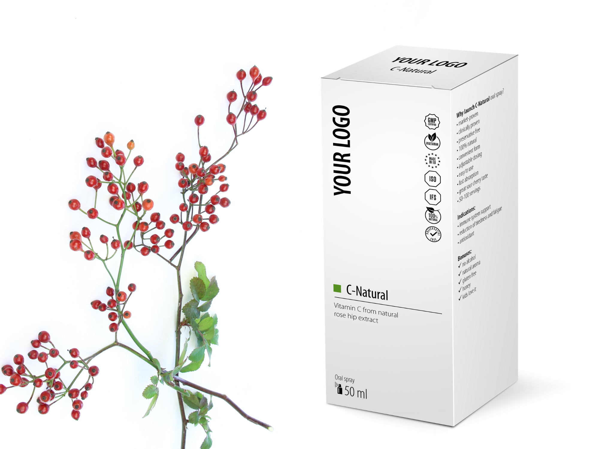 Private label oral spray vitamin C
